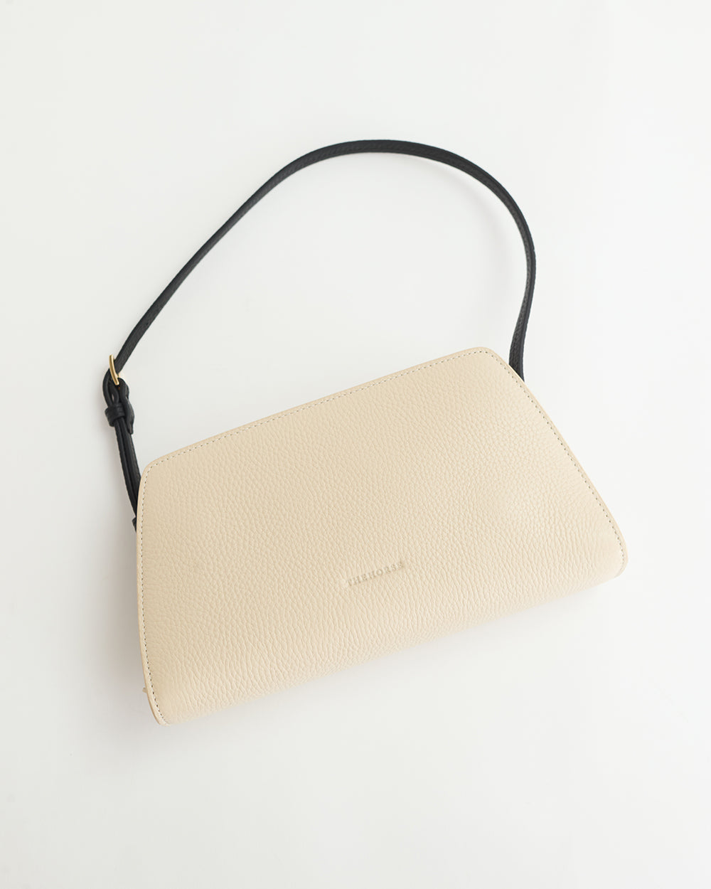 Clara Bag: Oat / Black with Gold